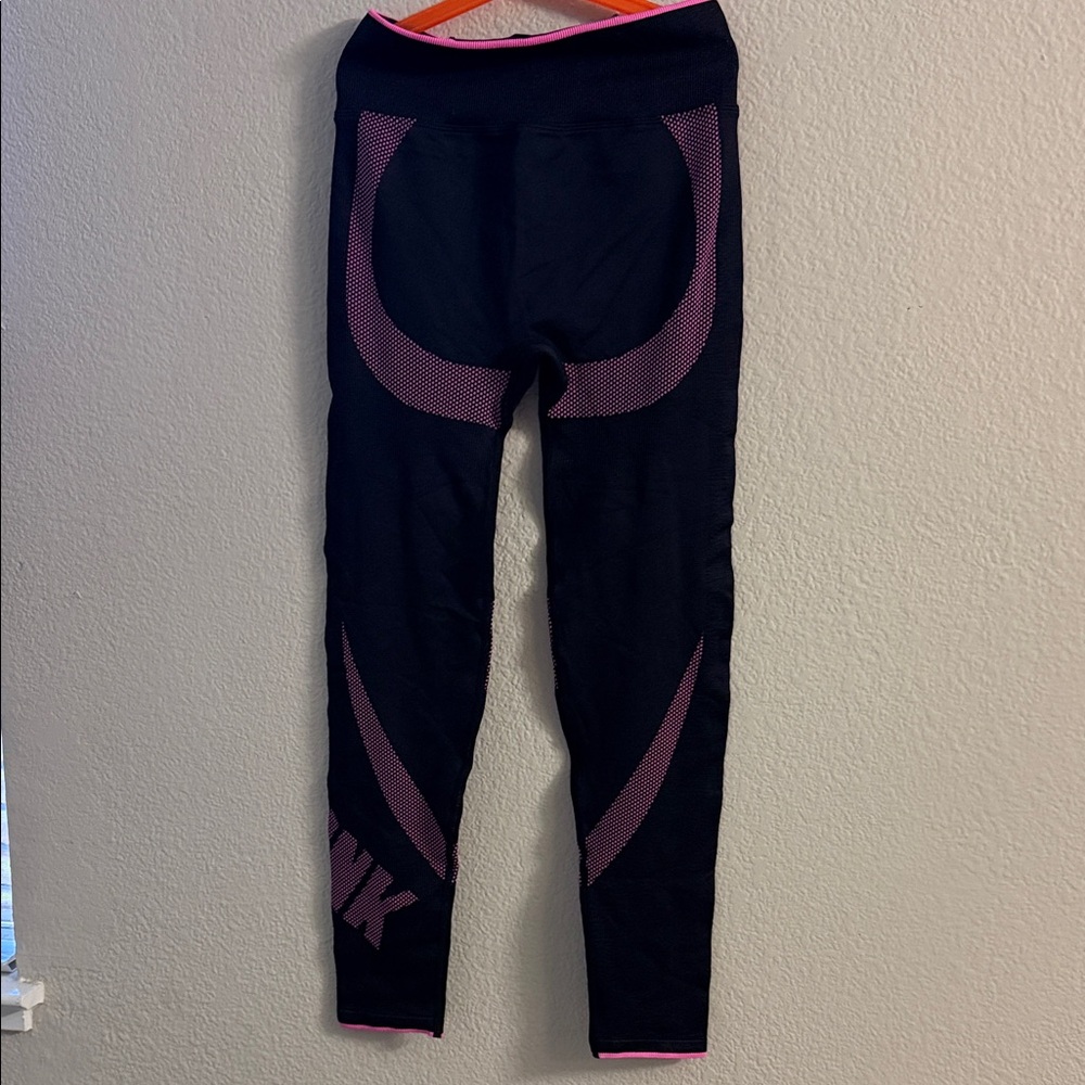 Victoria's Secret Black and Pink Leggings - Picture 4 of 5